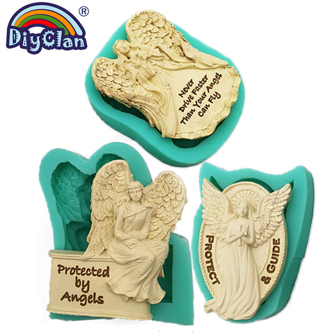 Angel Silicone Mold For Chocolate Cake Decorating  Fondant Figures Mastic Polymer Clay Aroma Silicone Mould Baking Tools ► Photo 1/4