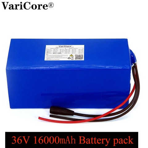 VariCore 36V 16ah 18650 lithium Battery pack 1000Watt 20A bms protection 16000mAh backup power supply ► Photo 1/5