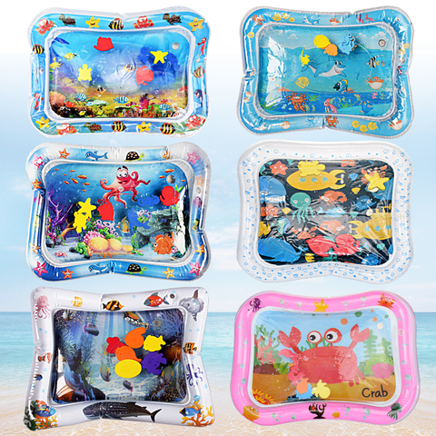 Baby Water Mat Inflatable Cushion Infant Toddler Water Play Mat for Children Early Education Developing Baby Toys ► Photo 1/6