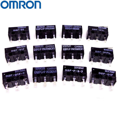 OMRON mouse micro switch D2FC-F-7N 10m 20m OF D2FC-F-K(50M) D2F D2F-F D2F-L D2F-01 D2F-01L D2F-01FL D2F-01F-T D2F-F-3-7 ► Photo 1/5