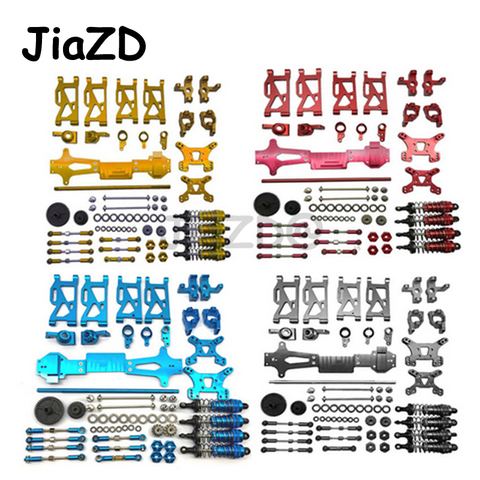 1/14 RC Car WLtoys 144001 Upgrade Metal Full Upgrade Kit Spare Parts C Seat Steering Cup Swing Arm Gears Accessories Set Y09 ► Photo 1/6