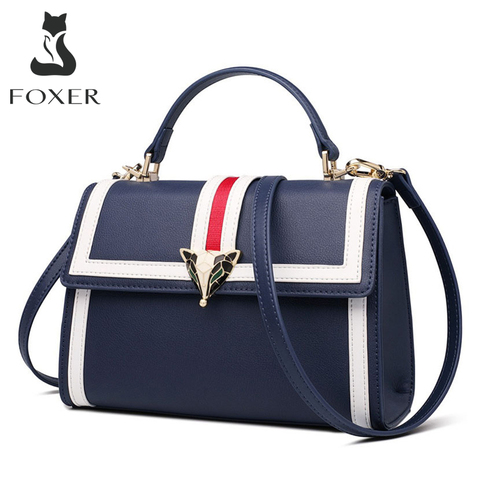 FOXER Brand 2022 New Design Office Gentlewoman luxury Stylish Shoulder Bags & Totes Female Large Capacity Leather Messenger Bags ► Photo 1/6