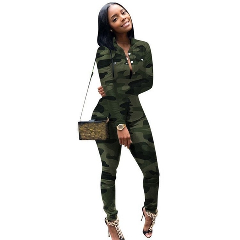 Plus Size Casual Women Set Tracksuit 2 Piece Set Outfits Camo Sweatshirt Sweat Suits Women Matching Two Piece Set Top and Pants ► Photo 1/6