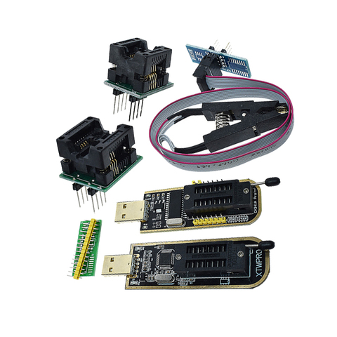 CH341A XTW100 24 25 Series EEPROM Flash BIOS CH341 USB Programmer Module + SOIC8 SOP8 Test Clip For EEPROM 93CXX / 25CXX / 24CXX ► Photo 1/6