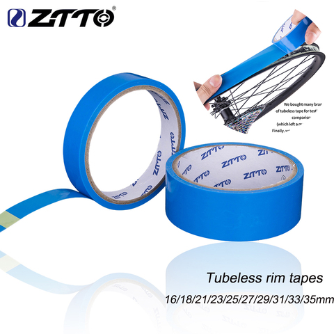 ZTTO MTB Road bike 10m Tubeless Rim Tapes rim Strips Width 16/18/21/23/25/27/29/31/33mm For 26 27.5 29 Inch 700c Bicycle wheel ► Photo 1/6