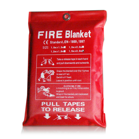 1M x 1M Fire Blanket Fighting Fire Extinguishers Tent Boat Emergency Blanket Survival Fire Shelter Safety Cover ► Photo 1/6