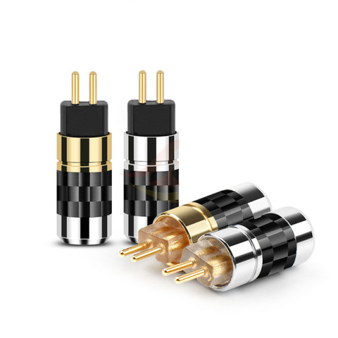 0.78mm 2 Pins Headphone Jack For UM3X W4R UE18 HiFi Headset Gold-Plated Minijack Soldering 0.78 Plug Earphone DIY Aduio Adapter ► Photo 1/6