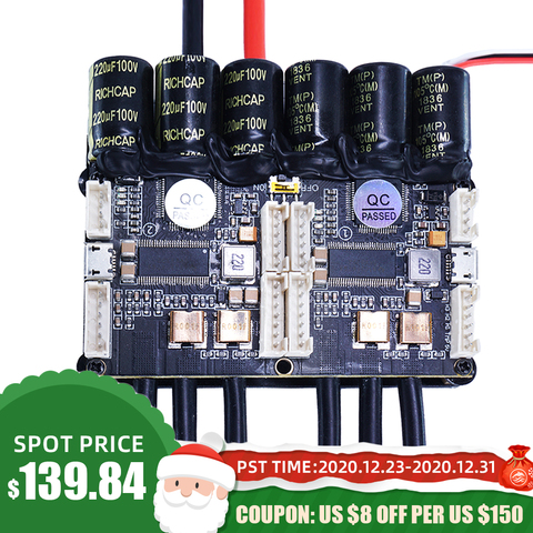 Electronic Speed Controller for RC Ship Boat Dual FSESC4.20 100A (Based on VESC 4.20 ) with Anodized Aluminum Heatsink Flipsky ► Photo 1/6