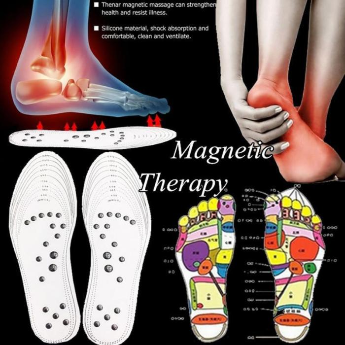 Foot Massager Magnetic Therapy Foot Massage Pad Clean Health Pain Relief Insoles 