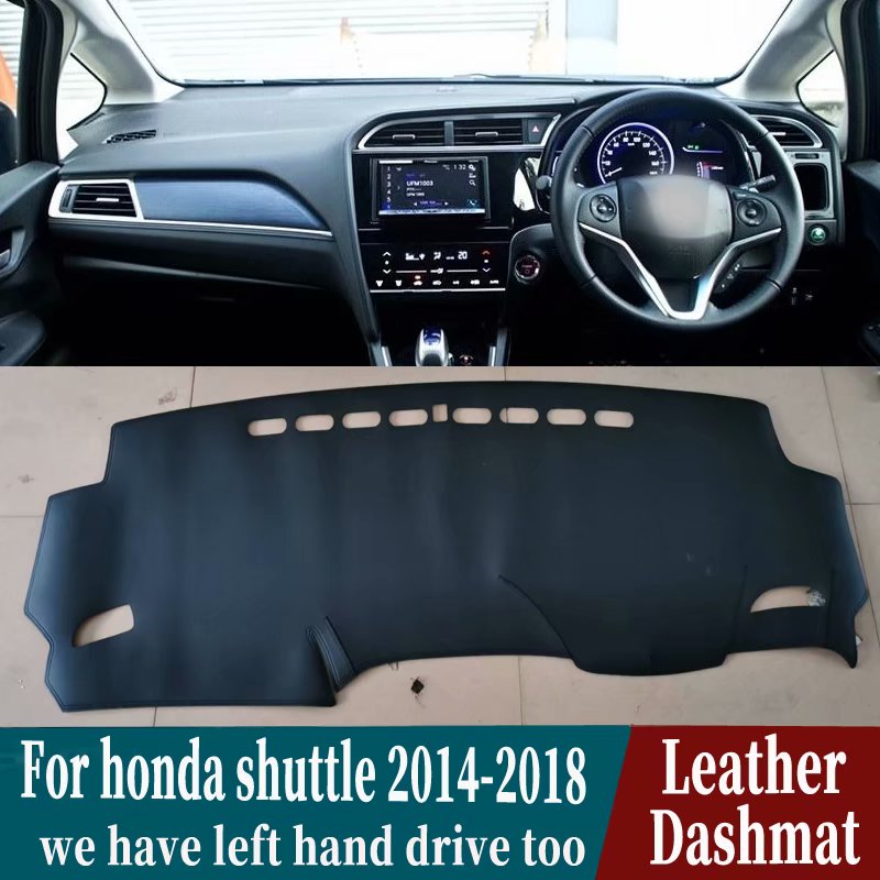 Buy Online For Honda Fit Shuttle Wagon Gk8 14 15 216 17 18 19 Leather Dashmat Dashboard Cover Pad Dash Mat Carpet Car Styling Rhd Alitools