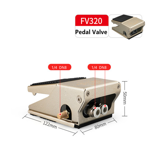 Pneumatic foot valve 4F210-08L/4F210-08G pedal foot switch valve FV320 cylinder control valve reversing valve ► Photo 1/5