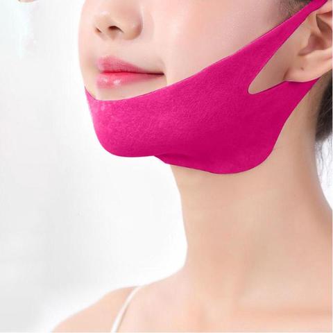 Generic Elastic Face Slimming Bandage V Line Face Shaper Women Chin Cheek  Lift Up Belt Facial Massage S