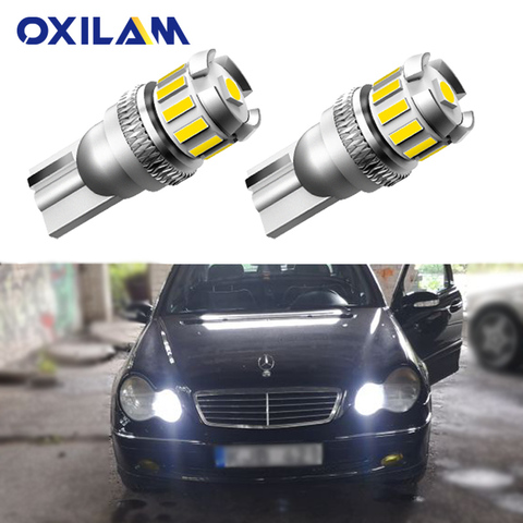 2x Canbus T10 W5W 168 194 LED Clearance Side Marker Lights For Mercedes Benz W211 W221 W220 W163 W164 W203 C E SLK GLK CLS M GL ► Photo 1/6