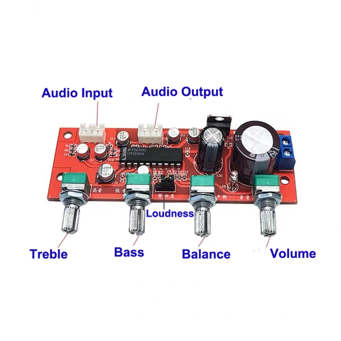 LM1036 Tone Preamplifier Board Balance Equalizer Audio Preamp Tone Conrtol Pre amplifier ► Photo 1/5