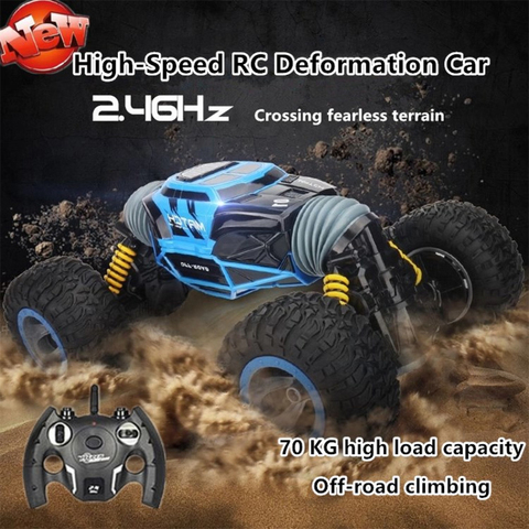 High Speed ​​Off-Road RC Stunt Car 1:10 49cm Large Scale 2.4G 4WD   Double Side Deformation Elctric RC Off-Road Climbing Vehicle ► Photo 1/6