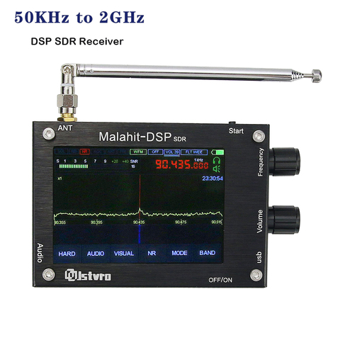 Maxgeek New 50KHz to 2GHz Malachite DSP SDR Receiver Malahit SDR Shortwave Radio Receiver Alloy Shell With Registration  Code ► Photo 1/5