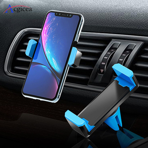 Universal Car Phone Holder Stand for iPhone 11 Air Vent Mount Holders For Phone Support 4-6 inch 360 Degreen Holder Stand in Car ► Photo 1/6