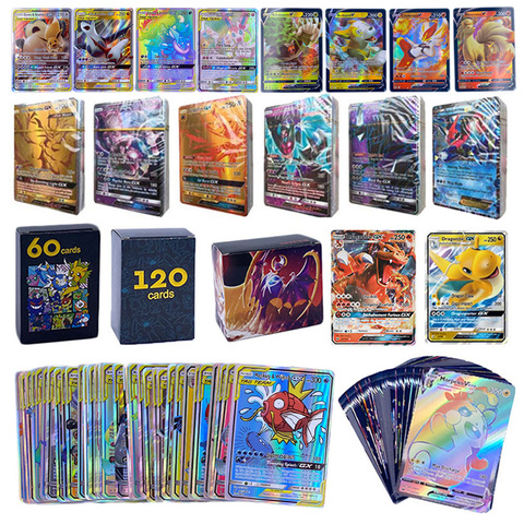 English Language Version Pokemon Cards 60-300Pcs Pokemon Cartas