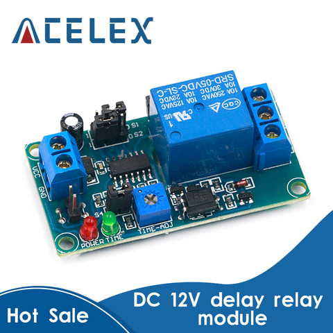 DC 12V 5V Time Delay Relay Module Delay Turn On / Delay Turn Off Relay Switch Module With Timer DC 12 V Volt Timing Relays Board ► Photo 1/6