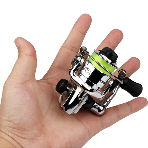 Mini 100 Pocket Spinning Fishing Reel Fishing Tackle Small Spinning Reel 4.3:1 Metal Wheel Pesca Small Reel with 100m Line ► Photo 1/6