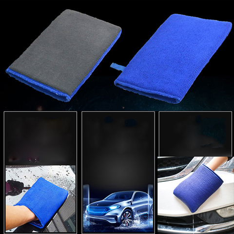 Clean Nanoscale Grinding Mud Washing Gloves Microfiber No Scratch Mitt Wash Decontamination Cloth for Car Polishing ► Photo 1/6