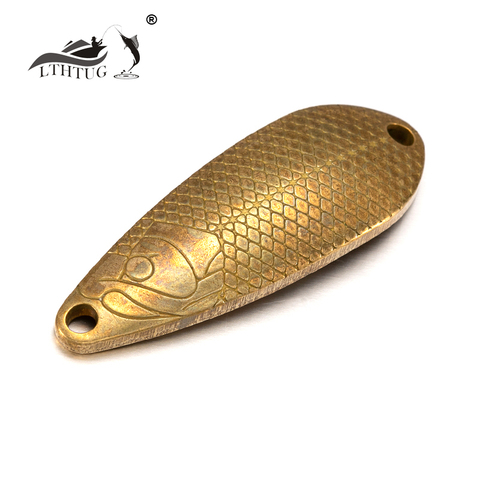 LTHTUG Handmade EMISHI SPOON 3.5g 7g Unpainted Spoon Bait Copper Blank Metal Fishing Lures For Trout Pike Perch Salmon ► Photo 1/6