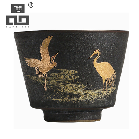 TANGPIN ceramic teacup flying crane porcelain cup chinese kung fu cup drinkware 50ml ► Photo 1/6