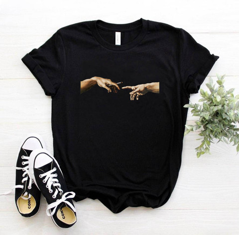 2022 Tees Women T Shirt Print Letter T-shirt Casual White Black Pink Short Sleeve Cotton Tops Summer Brand clothing ► Photo 1/6