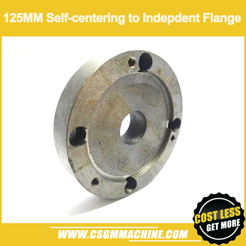 125mm self centering chuck to 4-jaw independent chuck flange face plate ► Photo 1/4