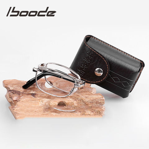 iboode Foldable Alloy Reading Glasses Women Men Folding Prosbyopic Glasses Ultralight +0.5 0.75 1.0 1.25 1.5 1.75 2.0 2.5 3.0 ► Photo 1/6