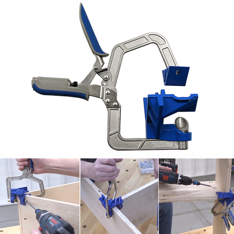 Woodworking quick Pliers clamp right angle clip splint 90 degree clip T-clamp auxiliary fixture Fixing Clip woodworking DIY tool ► Photo 1/6