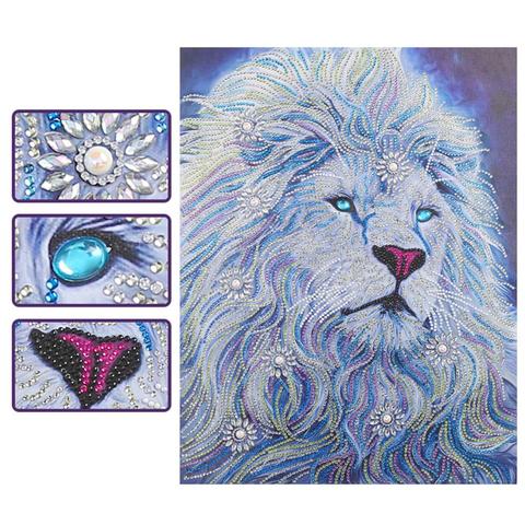 5D DIY Special Shaped Diamond Painting Lion Cross Stitch Embroidery Kits Mosaic Diamond Painting Home Wall Decoration ► Photo 1/6