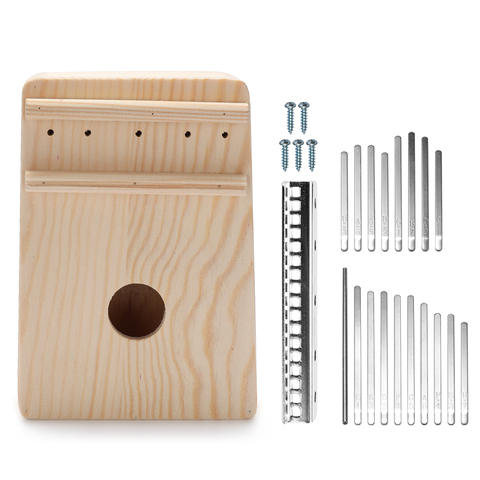 Kalimba 17 Key Thumb Piano Finger Piano African DIY Wooden Mbira Kalimba Play Wood Bridge Shrapnel Keyboard Musical Instruments ► Photo 1/6