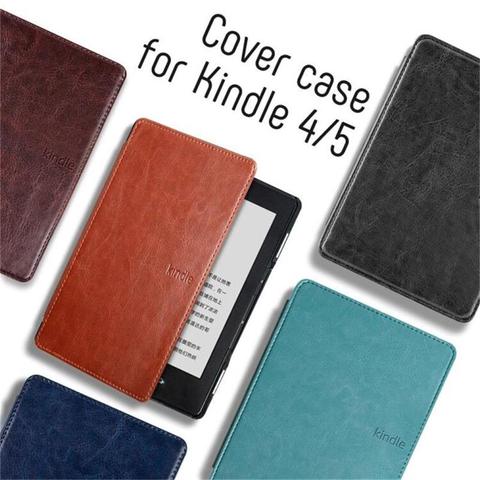 PU Leather Case for Kindle 4 ,Kindle 5, Magnetic Cover for Kindle Basic 4/ 5 D01100 E-reader E-book Funda Capa ► Photo 1/6