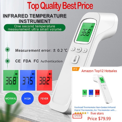 Infrared Thermometer Temperature Gun Non-contact Digital LCD IR Laser