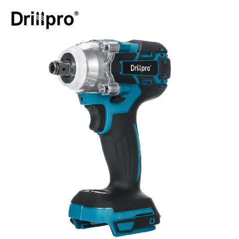 Drillpro 18V 520N.m Cordless Brushless Impact Wrench Stepless Speed Change Switch Adapted To 18V Makita battery ► Photo 1/6