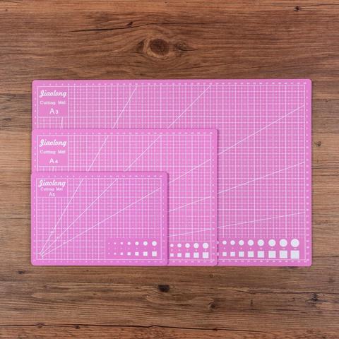 Cutting Mat A3 A4 A5 PVC Patchwork Cut Pad A3 Patchwork Tools Manual DIY Tool Cutting Board Double-sided Self-healing Pink Color ► Photo 1/5