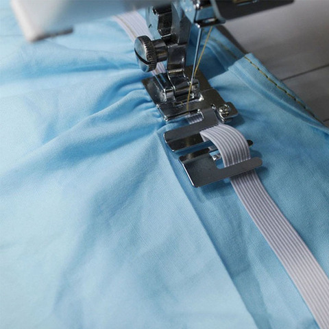 Domestic sewing machine footpresser # 29306-2 high quality elastic cord band fabric stretch presser foot ► Photo 1/6