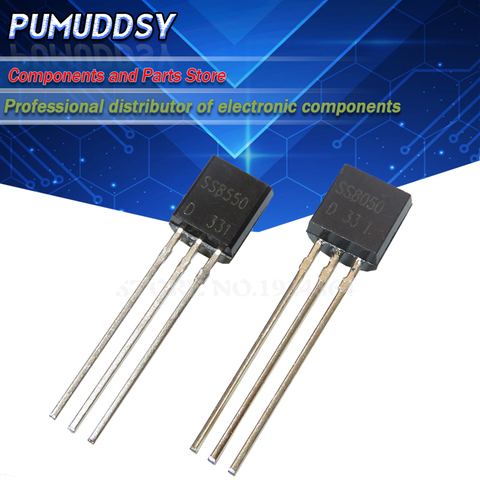 100PCS 50PCS SS8050 + 50PCS SS8550 TRANSISTOR NPN PNP TO-92 IC ► Photo 1/4