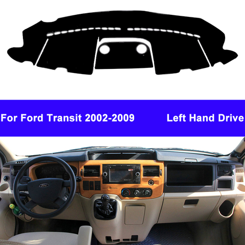 Auto Car Dashboard Cover DashMat Carpet Cape For Ford Transit 2002 - 2009 Center Console Protector Sun-Shade 2008 2007 2006 2005 ► Photo 1/6