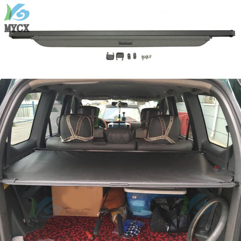 2003 Car Rear Trunk Security Shield Cargo Cover For TOYOTA Land Cruiser PRADO FJ120 FJ 120 2003-2009 High Qualit Accessories ► Photo 1/6