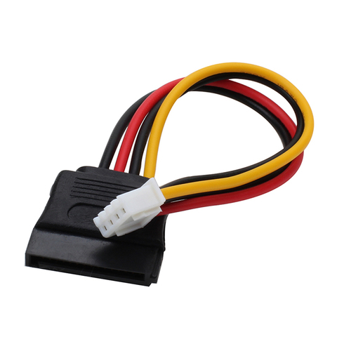 ITX Floppy Floppy 4Pin Female XH2.54mm to 15Pin SATA Female Adapter Converter Power Leads Cable Cord 18AWG Wire ► Photo 1/3