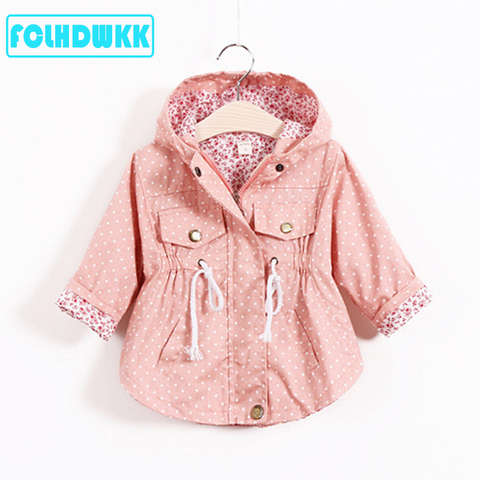 2022 Kids Coats Outwear Clothing Girls Jackets New Spring  Fashion Printing Girls Windbreaker Embroidery Hooded Girls jackets ► Photo 1/6