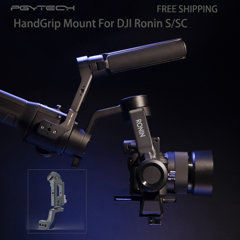 PGYTECH Handgrip Mount Metal Camera Top Handle With 3 Allai Position 1/4 Interface 2 Cold Shoe Adapter Mount  For DJI Ronin S/SC ► Photo 1/6