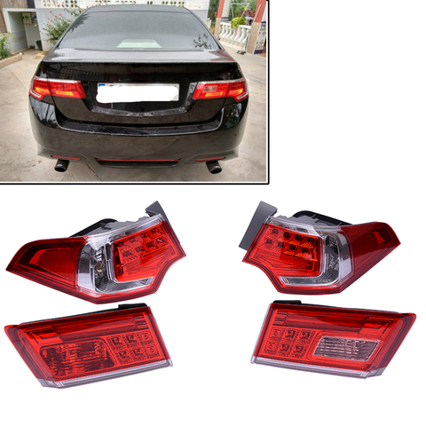 Kamshing 4PCS Rear Headlight LED Tail Light Lamp Taillight Assembly For HONDA SPIRIOR Europe ACCORD Types CU2 CU1 34150-TP5-H51 ► Photo 1/6