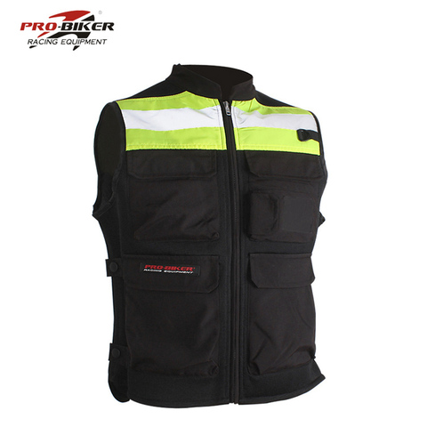 Men's Motorcycle Reflective Vest Motocross High Visibility Jackets Waistcoat Motorbike Racing Non-sleeve Touring Clothes ► Photo 1/6