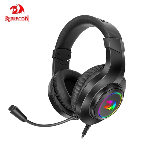 Redragon HYLAS H260 RGB gaming Headphone,3.5mm Surround sound Computer headset Earphones Microphone for PS4 Switch Xbox-one ► Photo 1/6