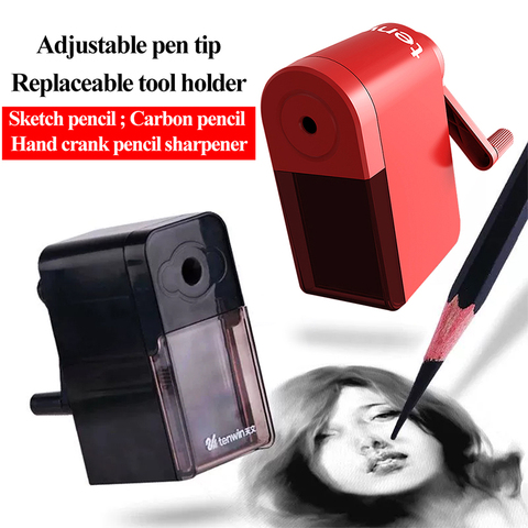 Tihoo Hand Crank Pencil Sharpener sketch pencil Carbon pencil pencil sharpener Mechanical Sharpener School Stationery Tenwin ► Photo 1/6