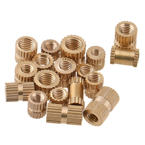 Spot wholesale injection molded copper nut copper knurled nut copper nut m4 m5 m6 m8 50PCS ► Photo 1/6