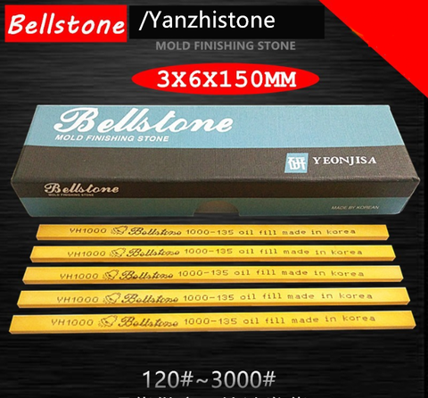 BellStone Sharpener 3x6x150mm Oil Stone mold Polishing hign grade VH polishing stone ► Photo 1/5